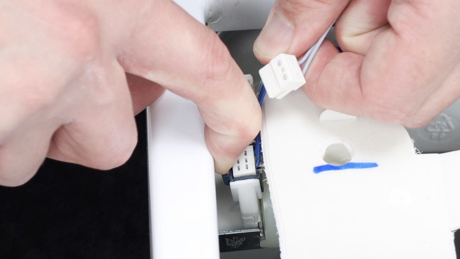 Remove two connectors
